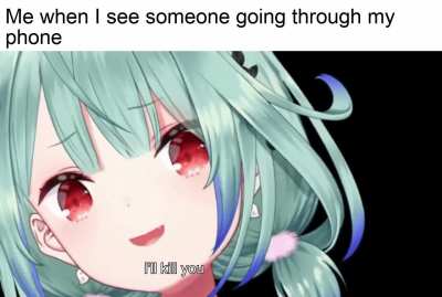 Touch it and youre going into the fridge