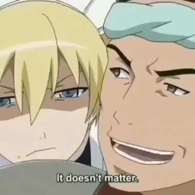 It never mattered...