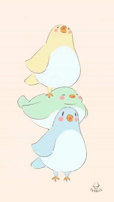 Happy birds , me, digital, 2023