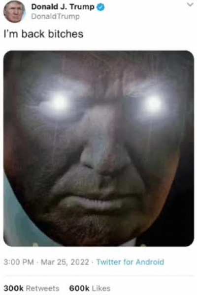 he's back