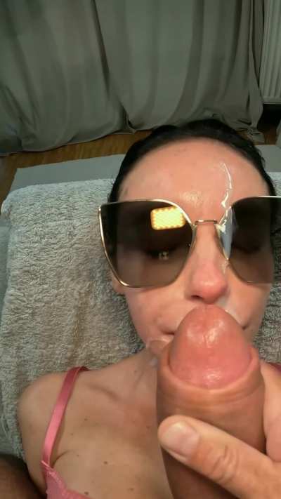 I think she doesn't like my cum