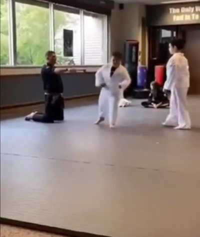 Apparently this is how the karate kid auditions went