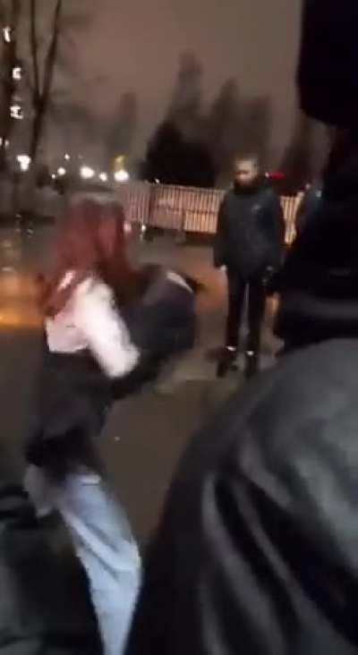 When you try to fight a girl