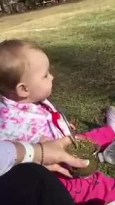 Baby waits for it to kick in