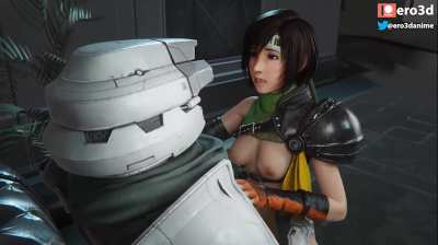Shinra soldier taking on yuffie (ero3d) [Final Fantasy 7]