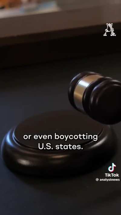 It’s illegal to boycott Israel in 30+ U.S. States despite the Supreme Court’s protections of Boycotts as an act of Free Speech.