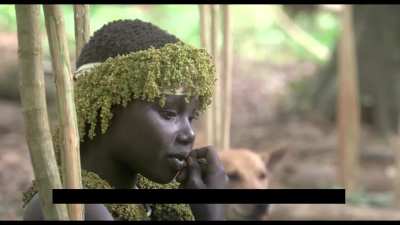 Two members of an indigenous people, the Jarawas, explain to us how they felt in love.