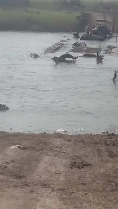 Your average Russian pontoon bridge.