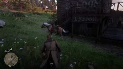 Forgot the button to get on my horse...
