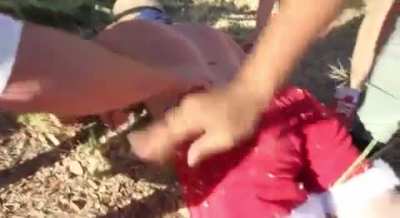 Body slamming a cactus