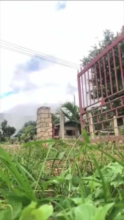 Myanmar Air Force conducting air strike in Kayin State