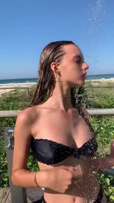 hot shower