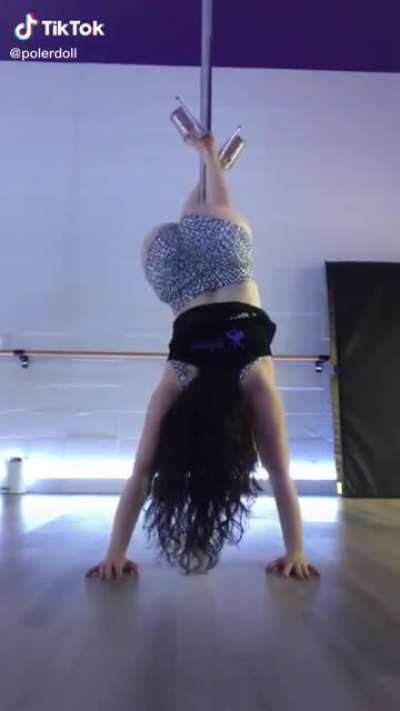 She knows her way round a pole