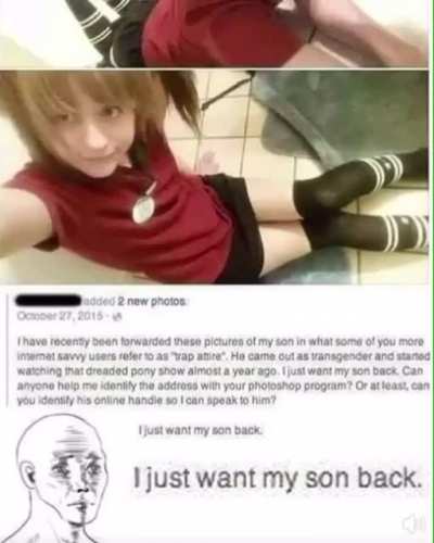 He just wants his son back