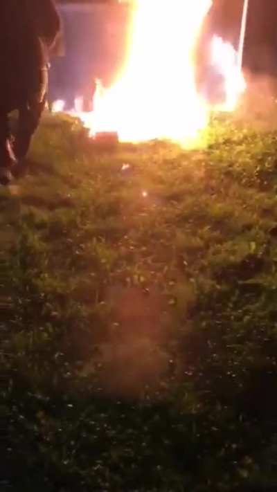 When making a fire goes very wrong
