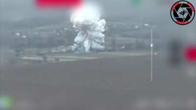 Russians allegedly used an OFZAB-500 UMPK incendiary glide bomb for the first time