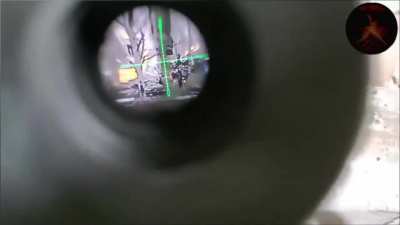 A Ukrainian Sniper from the Special Forces eliminates multiple Wagner fighters in Eastern Ukraine recently 