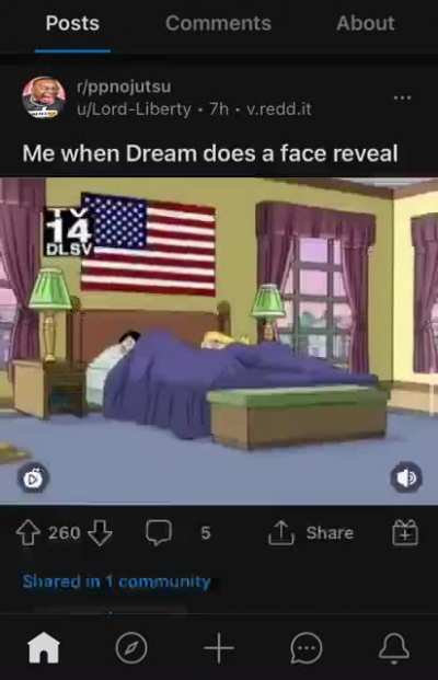 your post history is: damn post