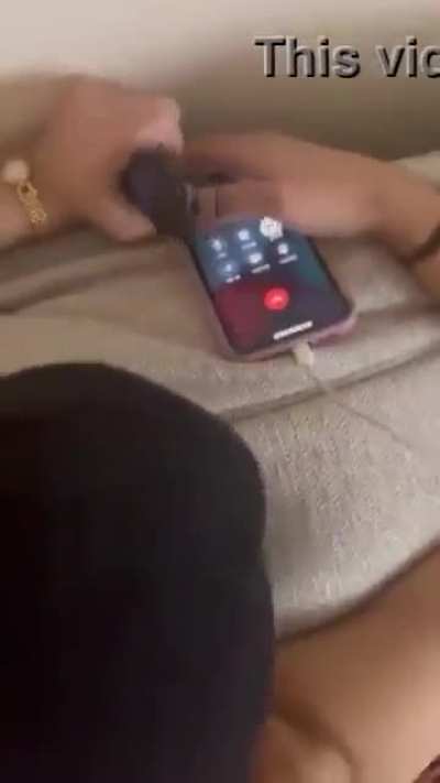 Getting Slutted Out While Talking to Her Bf on the Phone