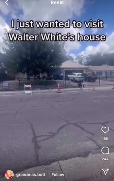 r/okbuddychicanery user visits Walter White's house