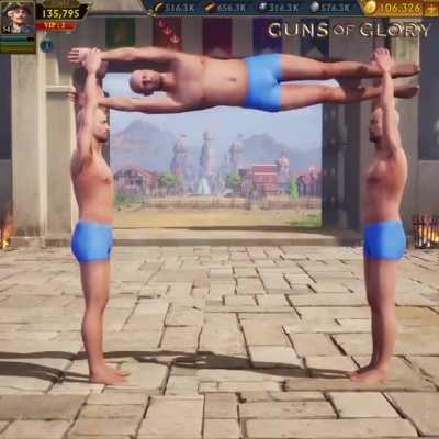 One of the most surreal ads for guns of glory I've seen so far