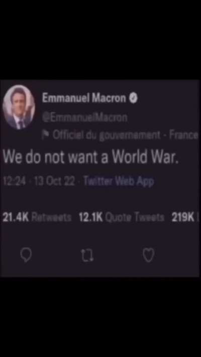 However if it happens we will surrender First  xd
