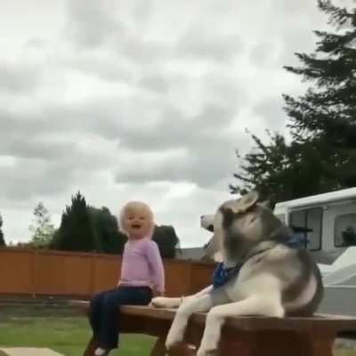 Screaming with the kid
