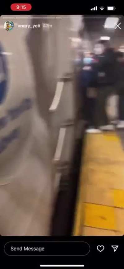 Witness video from today’s attack on an NYC subway in Brooklyn, multiple people shot and claims of incendiary devices.