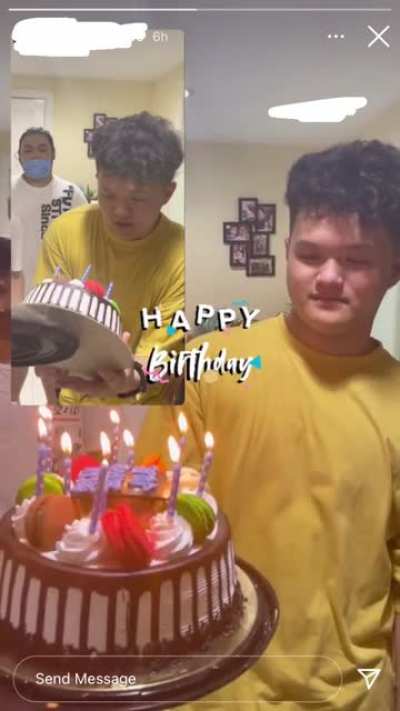 Some random instagram dude's unfortunate cake accident