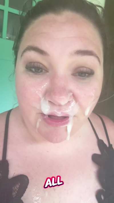 Aly’s cum covered walk to the mailbox 