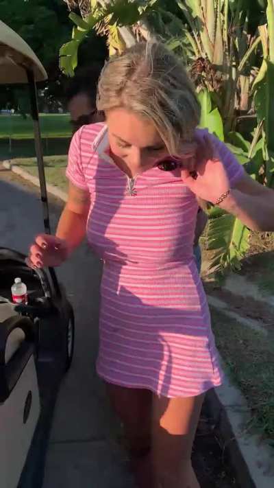 Cumming in Gabbie at the Golf Course (sound)