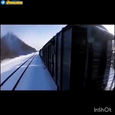 Such epic music... It's as if they are travelling on this train to Kyiv.