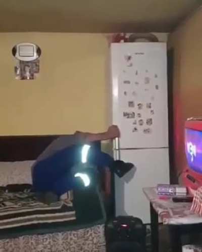Genius lights a firecracker and puts it in the fridge!