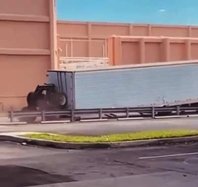 WCGW driving through a bollard