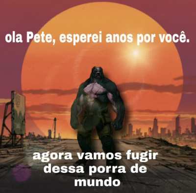 Finalmente em paz.