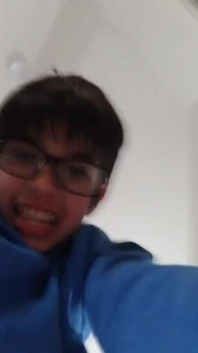My little brother got my phone and decided to make this ridiculous video about him being the Flash from DC comics. Haven't laughed this much in a while.
