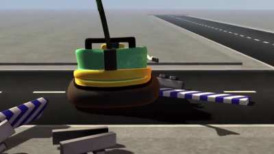 Ena crashes a bumper car and fucking dies