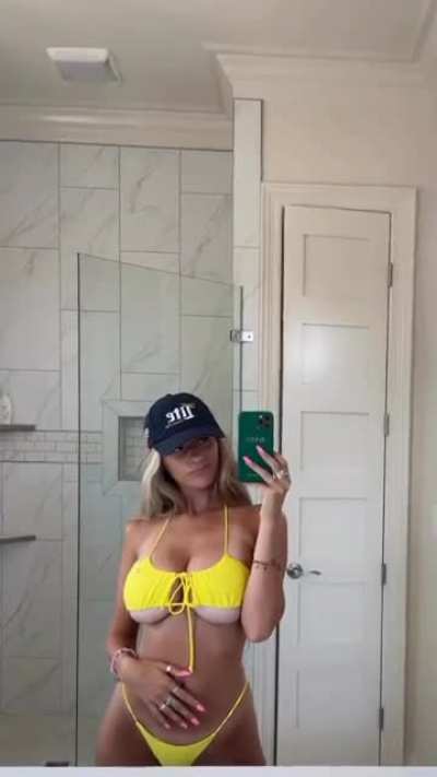 Yellow bikini