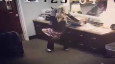 Video footage of a girl finding out she is going to be adopted.