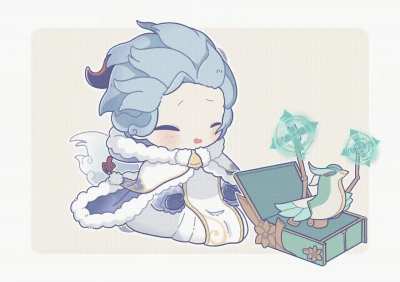 Baby Ganyu (by: @maru_no_san)