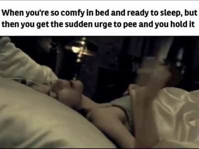 Wake me up (Can't wake up) Save me from peeing myself...