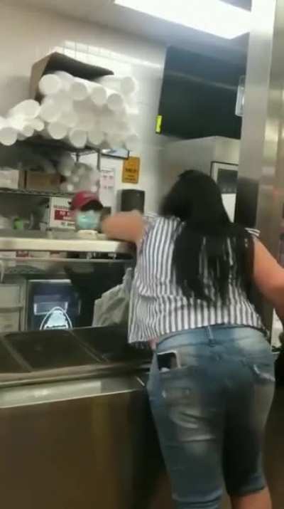 Disruptive Bitch Needs A Lesson In Proper Social Etiquette...