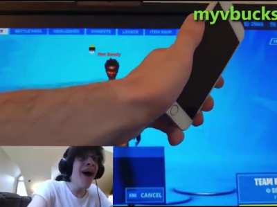 Npesta wondering how he could get vbucks