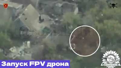 Ukrainian air force, using AASM hammer, struck a building being used by Russian FPV drone operators as a base. (Music from source)