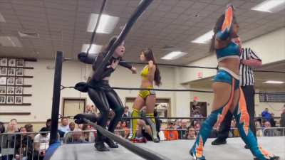 Amara Voyd will have definitely suffered boobs pain that night...