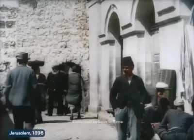 Jerusalem, 1896, Jews Muslims and Christians were all under the rule of the imperialist Ottoman Empire, and the area was called 