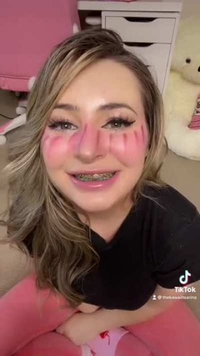 Trying to perfect anime blush makeup 😅