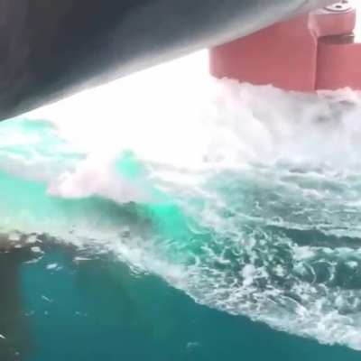 The cavitation coming off that screw
