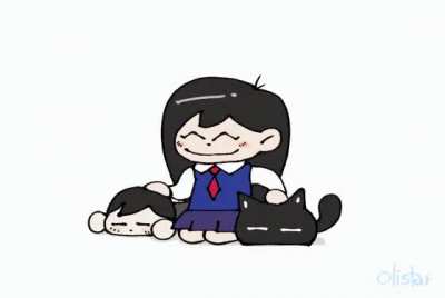 Mari is the best at petting :3