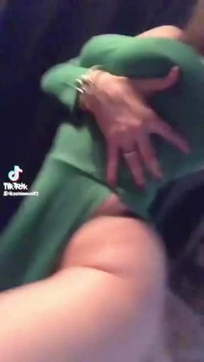I’m pretty sure she’s wearing nothing under lmao
